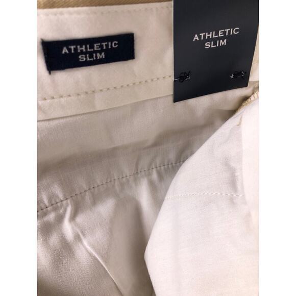 J. Crew Athletic Chino Pants Slim Fit British Khaki NWT Mens Waist 34 Length 30 - Picture 8 of 10